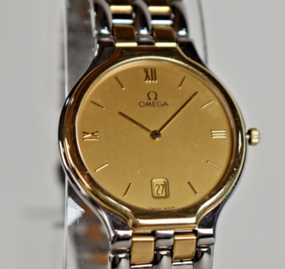 OMEGA De Ville gold tone Men's Watch Quartz MADE IN SWISS | eBay