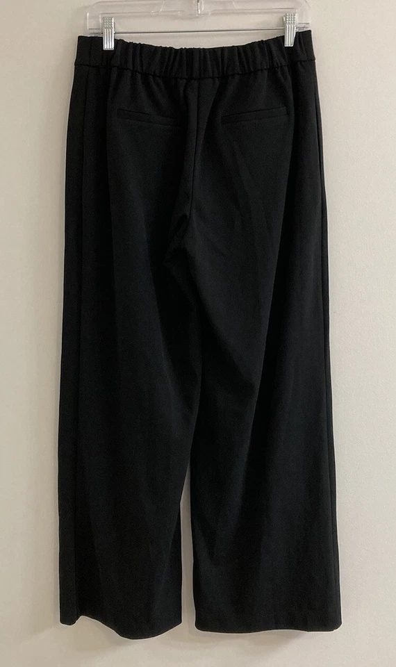 Pantalones Alfani de pierna ancha cintura elástica para mujer talla S botones negros hippie Foto 4 de 4