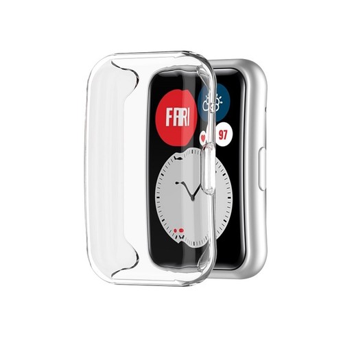 Convient pour Huawei Fit Smart Watch TPU galvanoplastie étui de protection bord complet - Photo 14 sur 26
