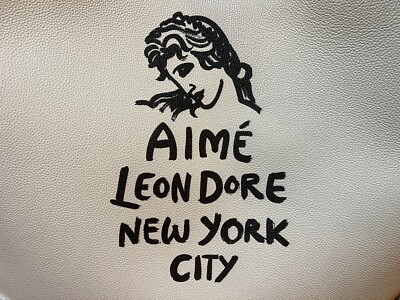Aime Leon Dore ALD Form Logo Printed Leather Tote in Aime Leon Dore ALD Form Logo Printed Leather Tote in