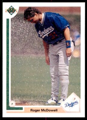 1991 UPPER DECK FINAL EDITION ROGER MCDOWELL LOS ANGELES DODGERS #57F