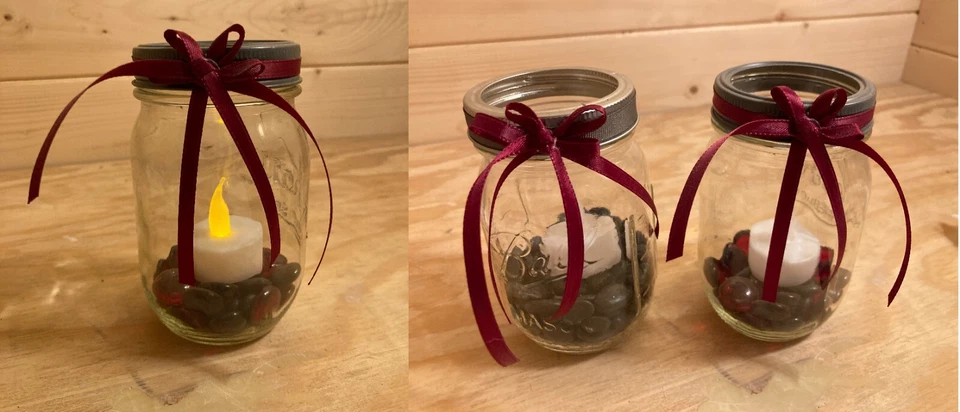 Wedding Decoration Package, Burgundy/Gray Theme- Bubbles, Centerpieces, More - Image 3 of 4