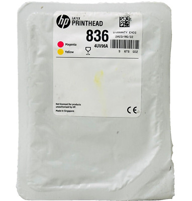 New Genuine HP 836 Magenta & Yellow (4UV96A) Printhead Cartridge Latex 700