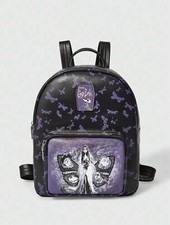 NEW Tim Burton CORPSE BRIDE Mini Backpack PURPLE Bag SCRAPS Victor EMILY Purse