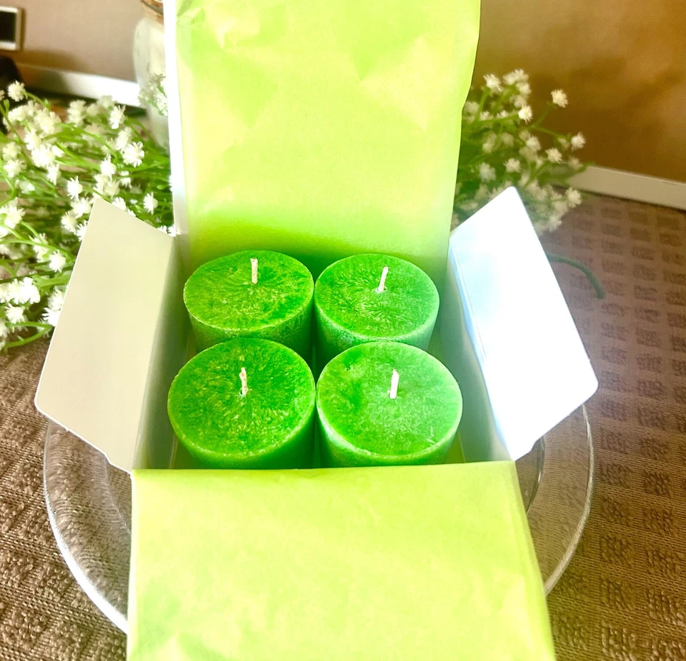  Juego Votivo Decorativo Cera Natural Salvia Piña - Votivos Perfumados - Vegano -  Foto 4 de 4