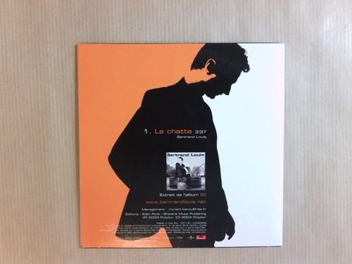 RARE CD PROMO 1 TITRE / BERTRAND LOUIS / LA CHATTE / TRES BON ETAT - Photo 2 sur 2