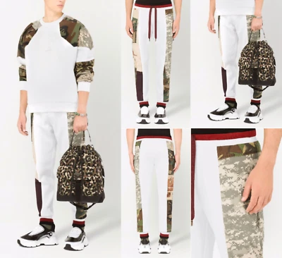 DOLCE & GABBANA Reborn to Live Panelled Track Pants Jogging-Hose Cargo Trousers - Bild 1 von 4
