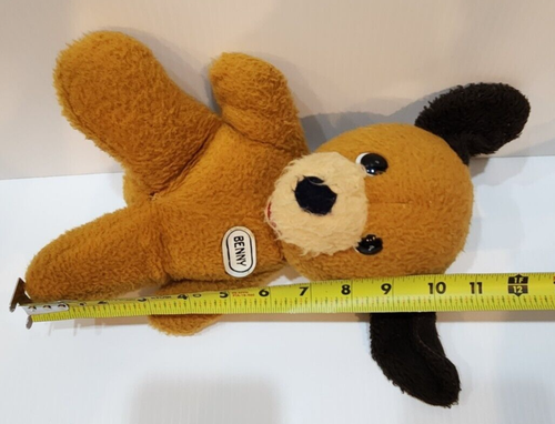 Vtg 1970's Animal Fair BENNY Brown Tan Puppy Dog Plush Toy Sewn in Haiti - Picture 21 of 24