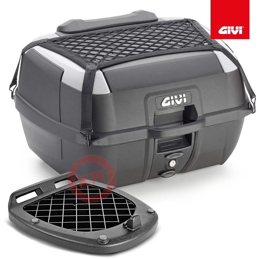 BAULETTO GIVI B45+ 45LT NERO CON PIASTRA MONOLOCK UNIVERSALE + SCHIENALE