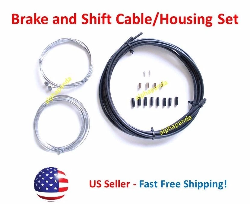 Kit Universal De Cables Para Frenos Y Cambios De Bicicleta - Incluye Fundas Y Cables Interiores