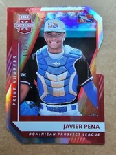 Javier Pena 2021 Panini Elite Extra Edition Prime Numbers 139/187 Baseball Card