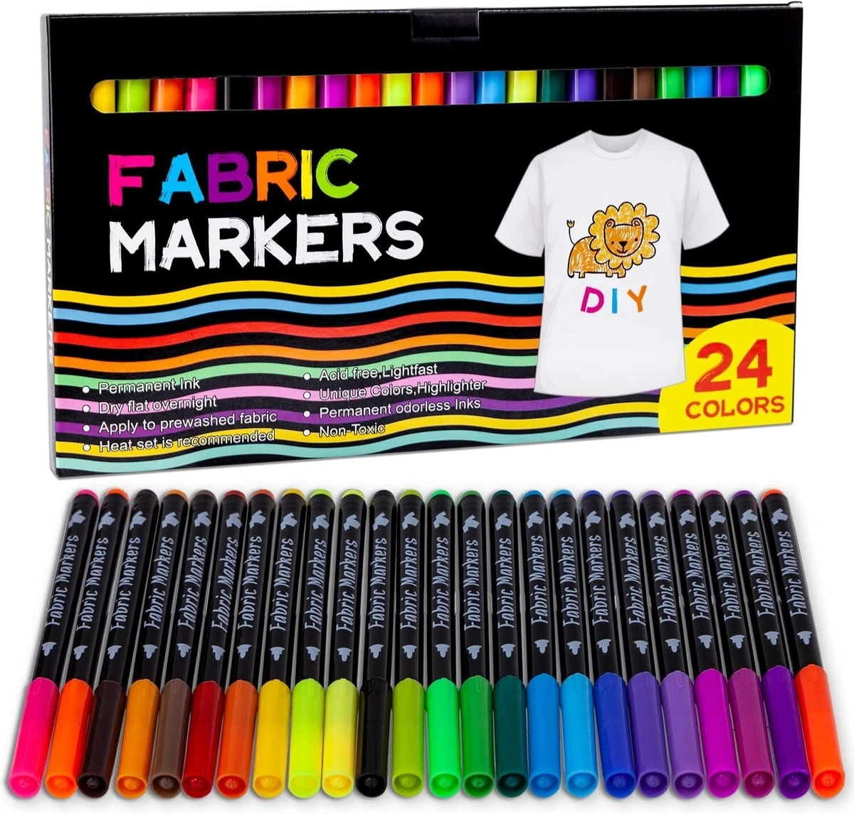 Permanent markers for fabric outlet