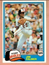Jim Palmer 1981 Topps