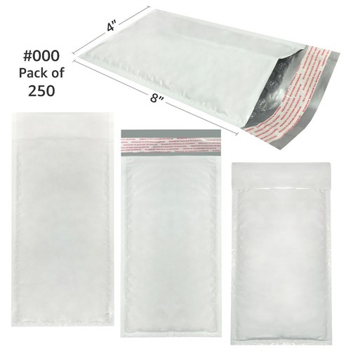 Bolsas de correo de burbujas de polietileno UOFFICE 250 4x8" - #000 blancas auto-sellantes - Imagen 2 de 11