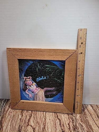 Springbok Muppets Puzzle Miss Piggy Aloha Hawaiian 70 Piece Framed Picture 1977 - Picture 3 of 4