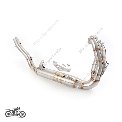 Full Exhaust System Front Pipe Muffler Silencer For Yamaha MT-09 FZ09 2020-2023 - Picture 8 of 12