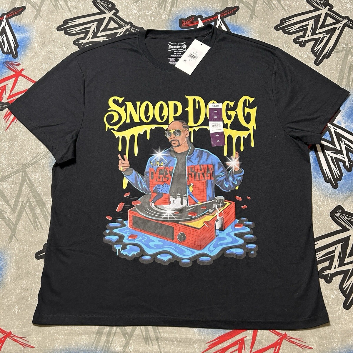Snoop Dogg Doggystyle Vinyl Album Rap Tee Men