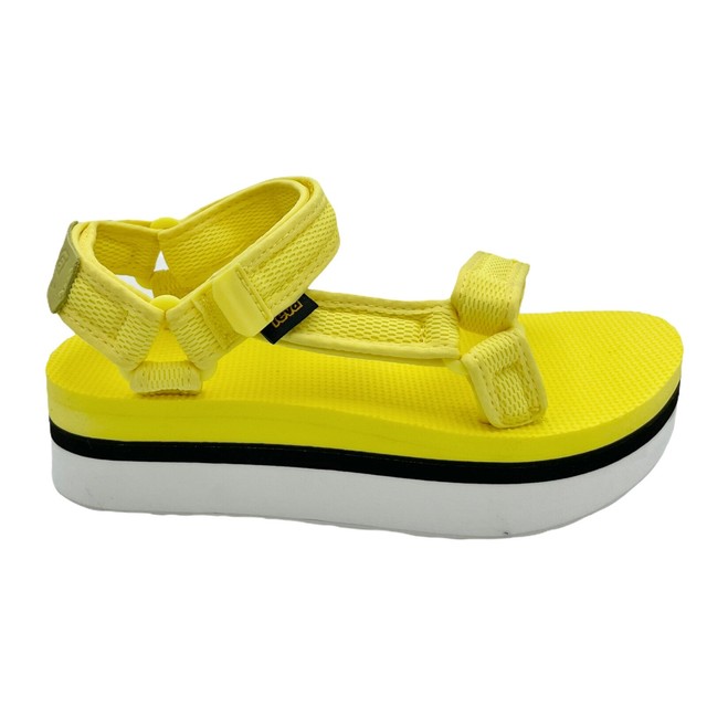 teva yellow platform sandals