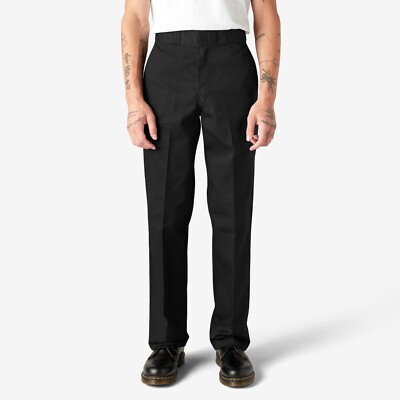 NEW Dickies 11874BK Original Fit Flex Black Straight 874 Work