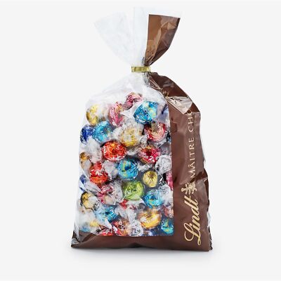 Lindt Schokolade LINDOR Mischung | 1371 g | Ca.109 Kugeln: Milch, 70%, Weiß