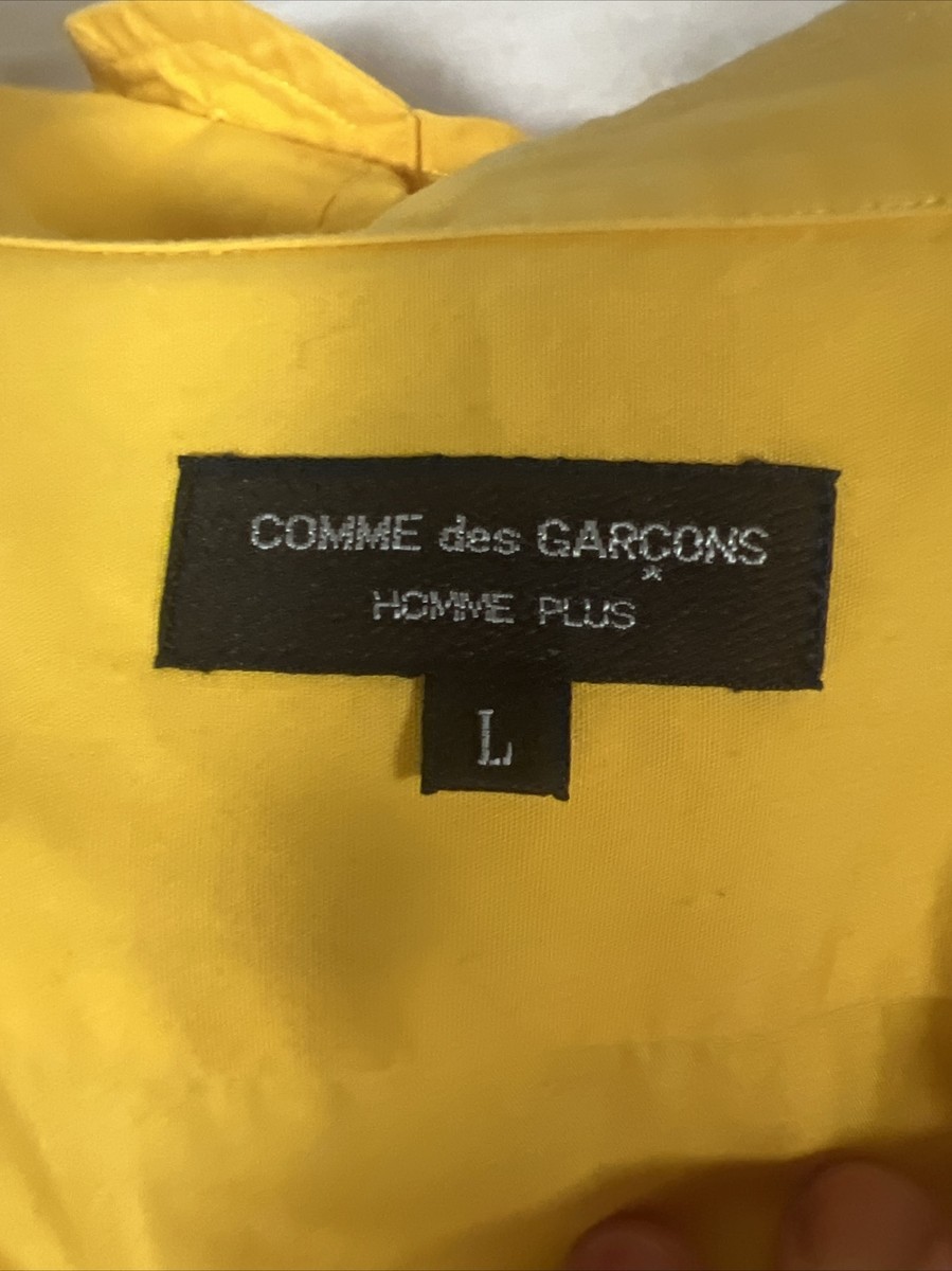 VTG Comme Des Garcons Homme Plus Yellow Zip Up Shirt Jacket AD