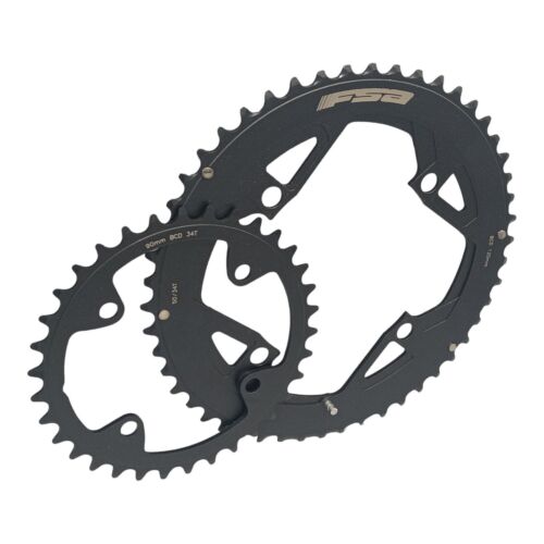 FSA Pro Chainring Set LK 90 / 120 mm 50 / 34 Teeth Road Bike 4-Hole 11-Speed New - Picture 2 of 6