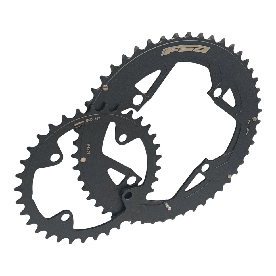 FSA Pro Sprocket Set Lk 90/120 MM 50/34 Teeth Road Bike 4-Loch 11-fach New - Image 2 of 4