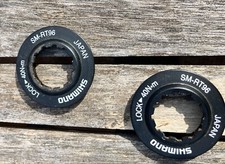 2 shimano xtr lock ring sm-rt96 for disc rotor center lock