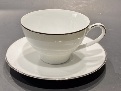 Vintage Noritake Fremont Cup and Saucer Platinum Trim
