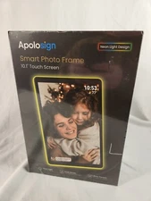 Apolosign Smart Photo Frame 10.1 Inch Touch Screen Neon Light 32GB WiFi Sharing