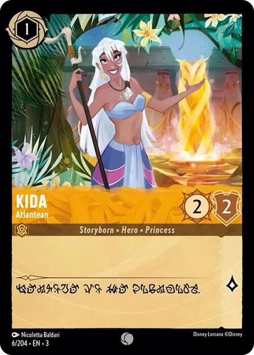 Kida - Atlantean 6/204 - Disney Lorcana TCG Into the Inklands (2024) - NM