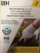 Garden Gloves,14 PAIRS, Size 7 Four Different Colours, BBH Multipurpose Gloves .