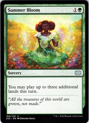 Summer Bloom 160 Uncommon Double Masters 2022 Magic: The Gathering MP