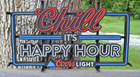 CHILL its HAPPY HOUR Coors Light beer LED sign 24x14 new in box mancave bar — photo 1