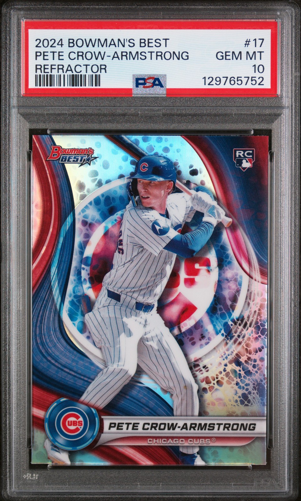 2024 Bowman'S Best #17 Pete Crow-Armstrong Refractor PSA 10