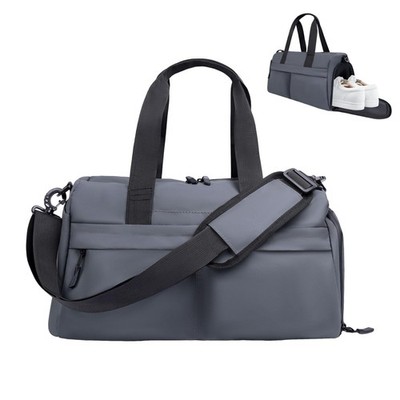 Small Gym Bag for Men Women - 17'' Waterproof Duffel Bag with Shoe Compartment...