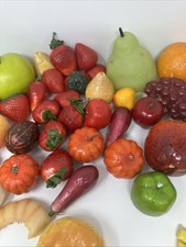 Mixed Lot Play Food Some VTG realistic Fruit Modern Sandwich Veggies Snacks