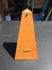 Vintage Seth Thomas Metronome De Maelzel Wood Wind Up Music Timer E873-111 ISS-3