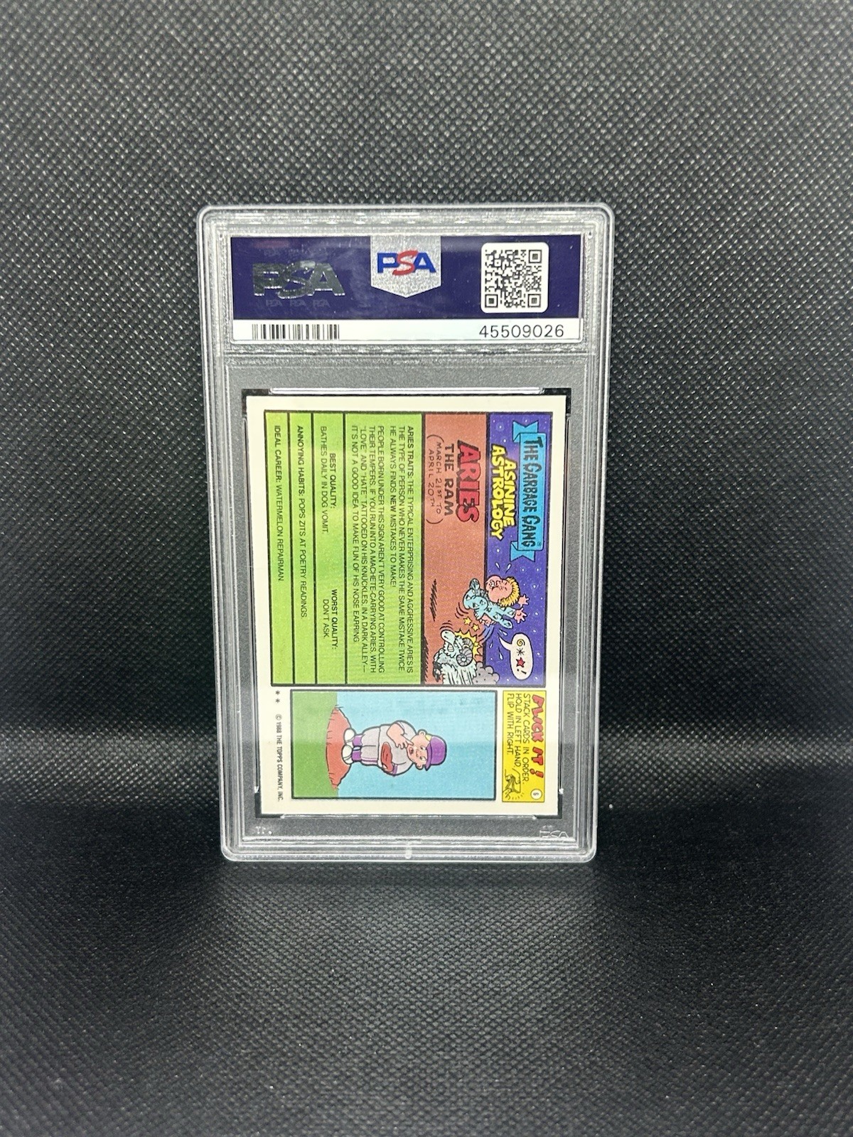 Topps Garbage Pail Kids 1988 Die-Cut Sticker Polluted Paul #611b PSA 10 45509026 view 2