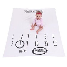 Baby Milestone Blanket, Baby Shower, Home Decor, Blankets  Throws, 3 Pieces