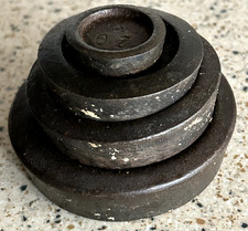 4 vintage scale weights