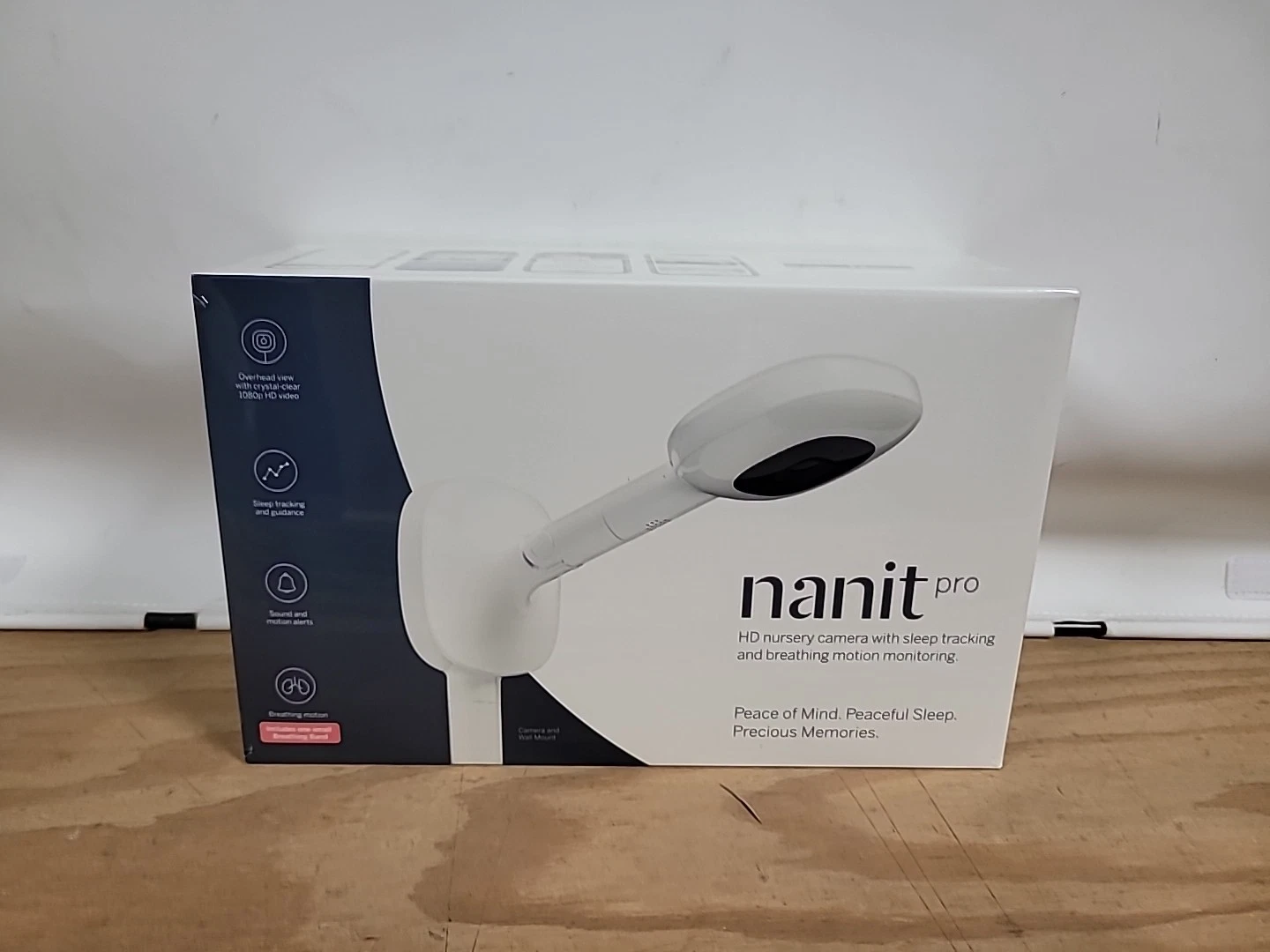 Nanit Pro Camera W Wall Mount Smart Baby Monitor & Breathing Band SEALED - NAVY