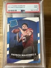 2017 Panini Donruss Rated Rookie Patrick Mahomes II #327 (RC) PSA 9 Chiefs QB RC