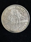 1 Troy oz .999 Fine Silver round Prospector Donkey Mining Bullion Coin
