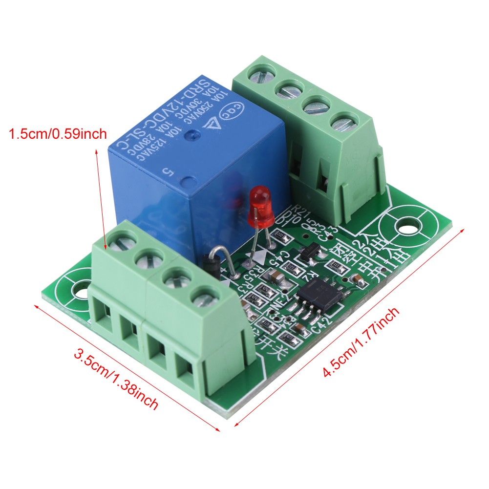 DC12V Relay Compact Bistable Switch Best Trigger Module For Projects