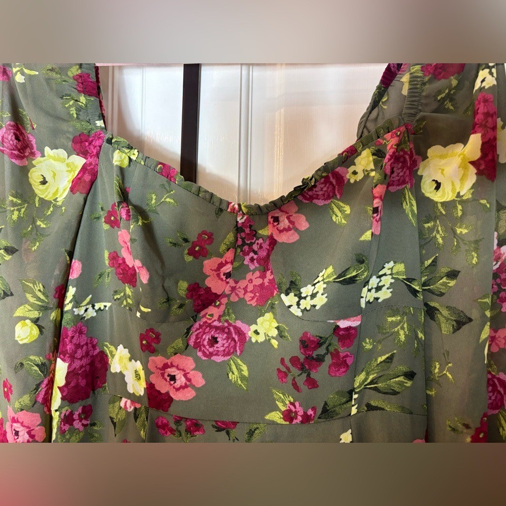 Bar III Women's Printed Bustier Side-Slit Maxi Dress