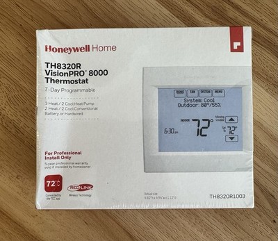 Honeywell TH8320R1003 VisionPRO 8000 RedLink Digital Thermostat White Brand New!