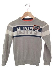 Maglione bambino PETROL INDUSTRIES taglia 140 grigio felpa a righe