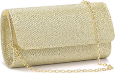 Clutch Purses for Women, Evening Bag with Detachable Chain Ladies Sparkling Part
