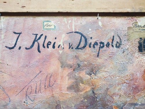 Gemälde Öl Landschaft Sommer Heuballen Julian Klein von Diepold Signiert - Bild 14 von 18